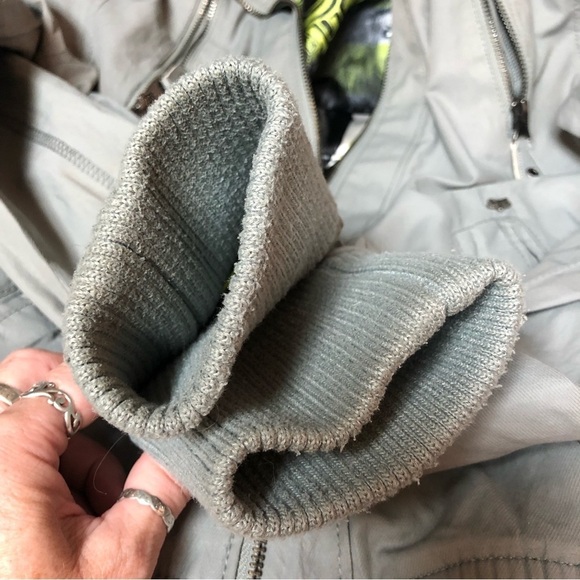 Fox Racing Light Grey Bomber Lightweight Jacket Size Medium - Picture 9 of 15